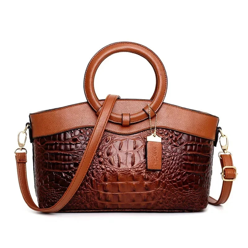 Luxury Handbags Women Bag Designer Crocodile Woman Leather Handbag Ladies Green Party Tote Shoulder Bags ショルダーウォレット Designer Bag